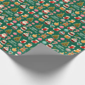 Moderne elegante kerst cadeaupapier (Hoek)