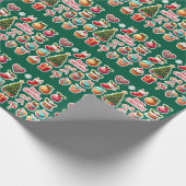 Moderne elegante kerst cadeaupapier (Hoek)