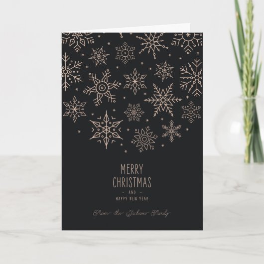 Moderne Elegante Kerst Kaart (Voorkant)