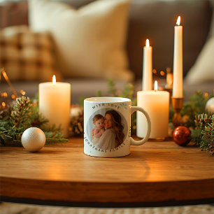 Moderne Elegante Kerst met Vrolijk Foto Prettig Ke Koffiemok