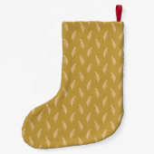 Moderne Elegante Kerst Patroon Monogram Kleine Kerstsok (Achterkant)