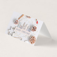 Moderne & Elegante Kerstkaart – Klassiek Ontwerp