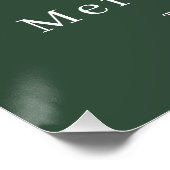 Moderne elegante kerstkrans familiefoto perfect poster (Hoek)