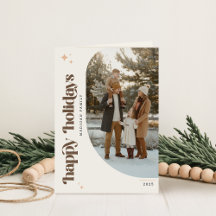 Moderne Elegante Kerstmis Vouwde Kerstkaart