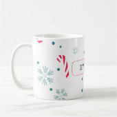 Moderne Elegante Kerstvreugde Koffiemok (Links)