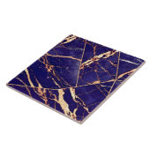 Moderne Elegante Klasse Marmer Donkerpaars Roze Go Tegeltje (Zijkant)