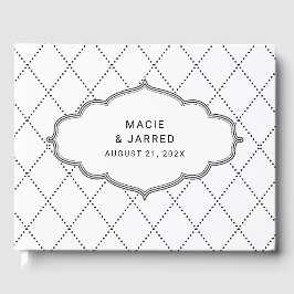 Moderne elegante klassieke minimalist gastenboek