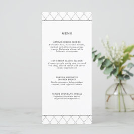 Moderne elegante klassieke minimalist menu