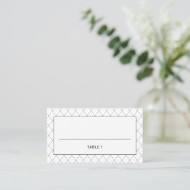 Moderne elegante klassieke minimalist plaatskaartje