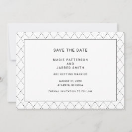 Moderne elegante klassieke minimalist save the date