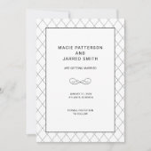 Moderne elegante klassieke minimalist save the date (Voorkant)