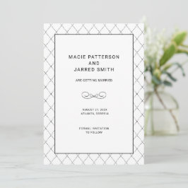 Moderne elegante klassieke minimalist save the date