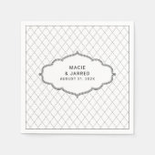 Moderne elegante klassieke minimalist servet (Voorkant)