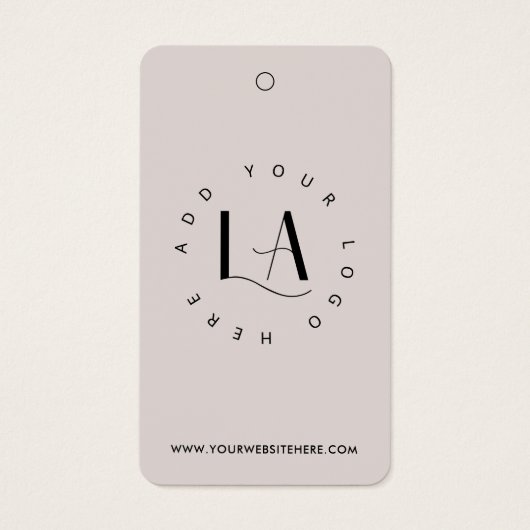 Moderne Elegante Kleding Prijsetiketten Logo Hang  Visitekaartje (Voorkant)