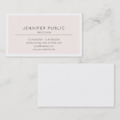 Moderne Elegante Kleur Eenvoudig Ontwerp Duidelijk Visitekaartje (Voorkant / Achterkant)