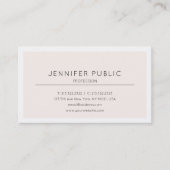 Moderne Elegante Kleur Eenvoudig Ontwerp Duidelijk Visitekaartje (Voorkant)