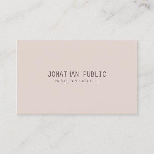 Moderne, elegante kleuren Creatieve Ontworpen Sjab Visitekaartje (Voorkant)