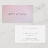 Moderne elegante kleuren die gewoon creatief grafi visitekaartje (Voorkant / Achterkant)