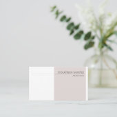 Moderne Elegante Kleuren Duidelijke Professionele  Visitekaartje (Staand voorkant)