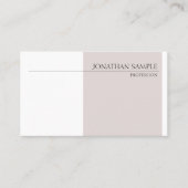 Moderne Elegante Kleuren Duidelijke Professionele  Visitekaartje (Voorkant)