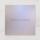 Moderne Elegante Kleuren Eenvoudig Ontwerp Sjabloo Vierkante Visitekaartje (Voorkant)