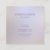 Moderne Elegante Kleuren Eenvoudig Ontwerp Sjabloo Vierkante Visitekaartje (Achterkant)