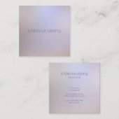 Moderne Elegante Kleuren Eenvoudig Ontwerp Sjabloo Vierkante Visitekaartje (Voorkant / Achterkant)