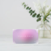 Moderne, elegante kleuren, eenvoudige professionel visitekaartje (Staand voorkant)