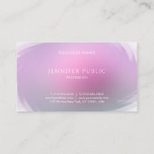 Moderne, elegante kleuren, eenvoudige professionel visitekaartje (Achterkant)