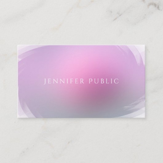 Moderne, elegante kleuren, eenvoudige professionel visitekaartje (Voorkant)