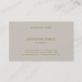 Moderne, elegante kleuren Eenvoudige professionele Visitekaartje (Achterkant)