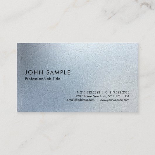 Moderne, elegante kleuren minimalistisch stijlvol visitekaartje (Voorkant)