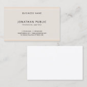 Moderne Elegante Kleuren Minimalistische Professio Visitekaartje (Voorkant / Achterkant)