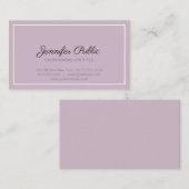 Moderne Elegante Kleuren Professionele Eenvoudige  Visitekaartje (Voorkant / Achterkant)