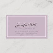 Moderne Elegante Kleuren Professionele Eenvoudige  Visitekaartje (Voorkant)