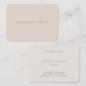 Moderne Elegante Kleuren Professionele Luxe Visitekaartje (Voorkant / Achterkant)