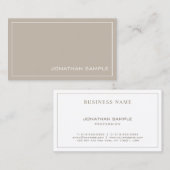 Moderne Elegante Kleuren Slank Ontwerp Duidelijke  Visitekaartje (Voorkant / Achterkant)