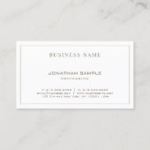 Moderne Elegante Kleuren Slank Ontwerp Duidelijke  Visitekaartje (Achterkant)