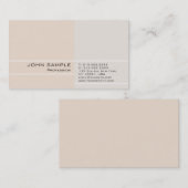 Moderne, elegante kleurenharmonie visitekaartje (Voorkant / Achterkant)