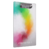 Moderne, elegante kleurrijke Abstracte art Sjabloo Klembord (Rechts)