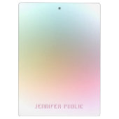 Moderne, elegante kleurrijke achtergrondSjabloon Klembord (Achterkant)