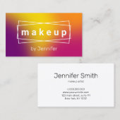 Moderne, elegante kleurrijke holografische vormer visitekaartje (Voorkant / Achterkant)