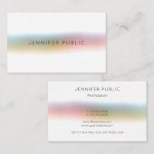 Moderne, elegante, kleurrijke minimalistische Sjab Visitekaartje (Voorkant / Achterkant)