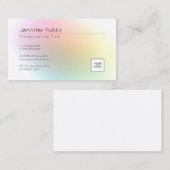 Moderne, elegante kleurrijke Sjabloon Voeg uw Logo Visitekaartje (Voorkant / Achterkant)