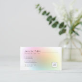 Moderne, elegante kleurrijke Sjabloon Voeg uw Logo Visitekaartje (Staand voorkant)