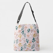 Moderne Elegante Kleurrijke Stijlvolle Bloemen Crossbody Tas (Achterkant)