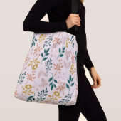 Moderne Elegante Kleurrijke Stijlvolle Bloemen Crossbody Tas (Dichtbij)