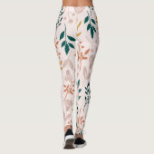 Moderne Elegante Kleurrijke Stijlvolle Bloemen Leggings (Achterkant)