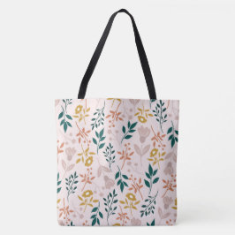 Moderne Elegante Kleurrijke Stijlvolle Bloemen Tote Bag