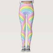 Moderne elegante kleurrijke stijlvolle regenboog leggings (Voorkant)
